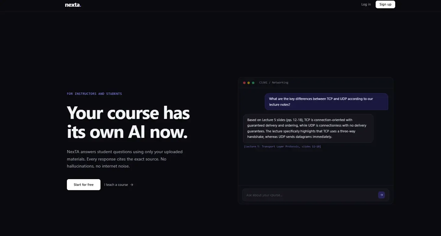 NexTA AI Teaching Assistant